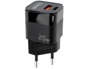 Cargador de Pared TooQ Tipo-C TQWC-QCPD20/ 1xUSB