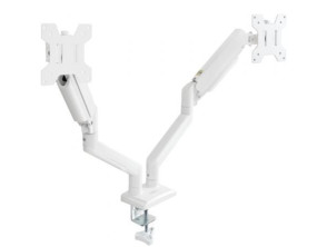 Soporte de Mesa para 2 Monitores TooQ Giratorio e Inclinable DB1434TNR-W
