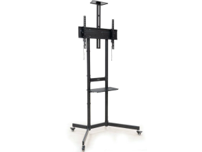 SOPORTE SUELO CON RUEDAS NEFERTITI 37''-70'' NEGRO TOOQ