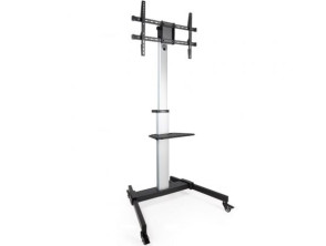 Soporte de Suelo Inclinable y Ajustable TooQ FS1886M-B con Ruedas para TV de 37-86 pulgadas