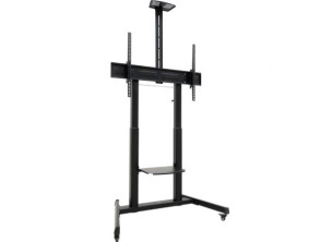 Soporte de Suelo Inclinable con Ruedas TooQ FS20406HM-B para TV de 60-100 pulgadas