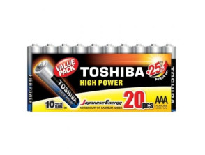 Añadir a la cesta Pila toshiba alcalina r03 - aaa - min 20 pilas high power Pila toshiba alcalina r03 - aaa - min 20 pilas high power