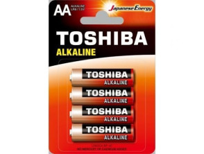 Pack de 4 Pilas AA Toshiba Alkaline LR6/ 1.5V