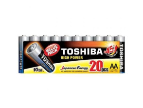 20 Pilas AA Toshiba High Power LR6/ 1.5V Pack