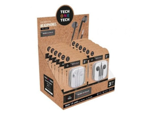 Expositor de Auriculares Tech One Tech EarTECH TEC1003 con Micrófono y Jack 3.5