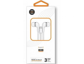 Auriculares Intrauditivos Tech One Tech earTECH TEC1304 con Micrófono y USB Tipo-C