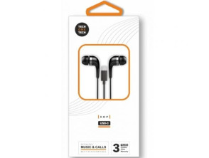 Auriculares Intrauditivos Tech One Tech earTECH TEC1305 con Micrófono USB Tipo-C