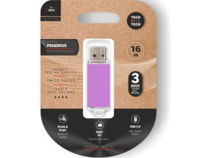 Añadir a la cesta Pendrive 16GB Tech One Tech Basic USB 2.0 - Púrpura Claro Pendrive 16GB Tech One Tech Basic USB 2.0 - Púrpura Claro