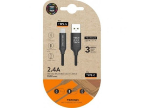 Añadir a la cesta Cable USB Tipo-C Tech One Tech 2.0 TEC2003 Macho a USB Macho 480Mbps 1m Cable USB Tipo-C Tech One Tech 2.0 TEC2003 Macho a USB Macho 480Mbps 1m