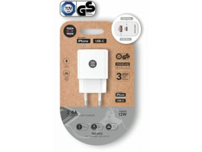 Añadir a la cesta Cargador de Pared Tech One Tech TEC2412 12W - 1xUSB Tipo-C y 1xUSB Cargador de Pared Tech One Tech TEC2412 12W - 1xUSB Tipo-C y 1xUSB