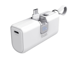 Power Bank Blanco Trust 5000mAh - Accesorio para Smartphone - Blanca