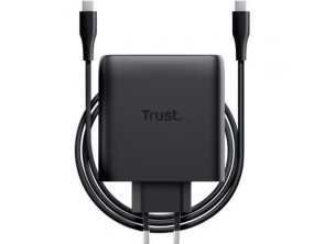 Cargador de Pared GaN Trust Maxo 100W/ 2xUSB Tipo-C/Incluye Cable USB Tipo-C