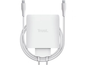 Cargador de Pared GaN Trust Maxo 100W/ 2xUSB Tipo-C/ Incluye Cable USB Tipo-C