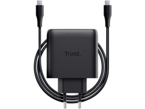 Cargador de Pared Trust GaN Maxo 65W con Cable USB Tipo-C incluido