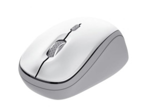 MOUSE TRUST WIRELESS Y BLUETOOTH YVI+ BLANCO 1600DPI AJUSTABLE 3 BOTONES 3 DISPOSITIVOS - Blanco