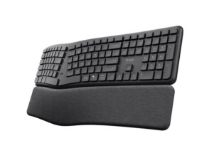 Teclado Inalámbrico Ergonómico Trust Keyra Multidispositivo vía Bluetooth
