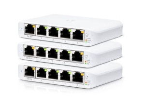 Añadir a la cesta Switch Gestionable Ubiquiti USW-Flex Mini 5 Puertos/ RJ45 10/100/1000 PoE - Pack 3 uds Switch Gestionable Ubiquiti USW-Flex Mini 5 Puertos/ RJ45 10/100/1000 PoE - Pack 3 uds