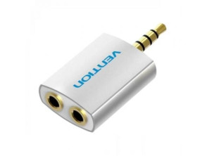 Adaptador Vention BDAW0 Audio Jack 3.5 Macho a 2x Jack 3.5 Hembra