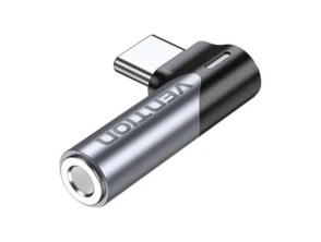 Adaptador de Audio USB Tipo-C Macho a Jack 3.5 Hembra Vention