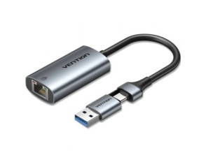 Añadir a la cesta Adaptador USB Tipo-C - RJ45 Vention para Conectividad Adaptador USB Tipo-C - RJ45 Vention para Conectividad