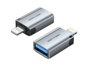 Adaptador OTG USB Vention CUCH0/ USB Hembra - Lightning Macho