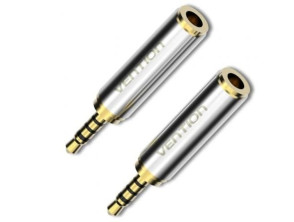 Adaptador Vention VAB-S02 Jack 2.5 Macho a Jack 3.5 Hembra