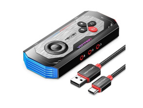 Tarjeta de Sonido Gaming con Amplificador Vention USB-C/M a 3xJack3.5/H