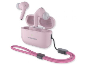 Auriculares Bluetooth Vention Echo Lite E11 Plus con estuche de carga/ Autonomía 6h - Rosas