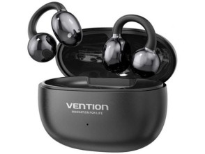 Auriculares Bluetooth Vention Echo Clip A11 Pro con estuche de carga/ Autonomía 6h - Negro