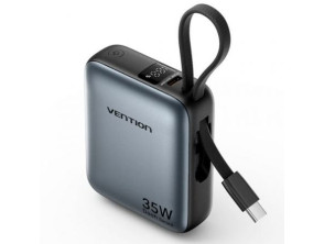 Powerbank Vention 10000mAh Gris FHEH0/35W - Accesorio para SmartPhones