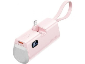 Powerbank Vention 4800mAh Rosa - Carga 22.5W para SmartPhones