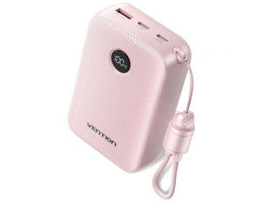 Powerbank 20000mAh Vention FKBP0-C/ 22.5W/ Rosa - Incluye Cable USB Tipo-C