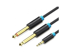 Añadir a la cesta Cable Estéreo Vention BACBI - Jack 3.5 mm a 2x Jack 6.5 mm/ 3m Cable Estéreo Vention BACBI - Jack 3.5 mm a 2x Jack 6.5 mm/ 3m