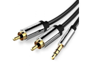 Cable Estéreo Vention - Jack 3.5 Macho a 2x RCA Macho/ 1.5m