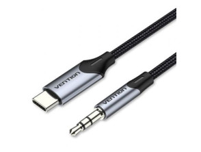 Cable Conversor Audio Vention BGKHF/ USB Tipo-C Macho - Jack 3.5 Macho/ 1m