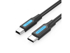 Cable USB Vention COWBF Tipo-C 2.0 - 480Mbps/ 1m/ USB Tipo-C Macho a MiniUSB Macho