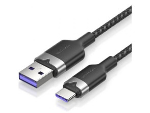 Añadir a la cesta Cable USB Tipo-C Vention CTOBH - USB Tipo-C Macho a USB Macho 2m, 100W, 480Mbps - Negro Cable USB Tipo-C Vention CTOBH - USB Tipo-C Macho a USB Macho 2m, 100W, 480Mbps - Negro