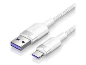 Añadir a la cesta Cable USB Tipo-C Vention CTOWF, Macho a Macho, 100W, 480Mbps, 1m Cable USB Tipo-C Vention CTOWF, Macho a Macho, 100W, 480Mbps, 1m