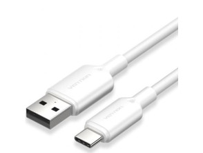 Tipo-C Macho a USB Macho - Cable USB 2.0 Tipo-C Vention 1m (Hasta 60W, 480Mbps)