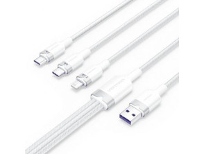Añadir a la cesta Cable USB Vention Lightning 2.0 / USB Macho Tipo-C Macho - MicroUSB Macho - Lightning Macho / 1.5m Cable USB Vention Lightning 2.0 / USB Macho Tipo-C Macho - MicroUSB Macho - Lightning Macho / 1.5m