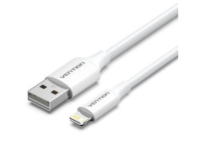 Cable USB 2.0 Lightning Vention LAIWF 1m - Velocidad 480Mbps - Conector USB Macho a Lightning Macho