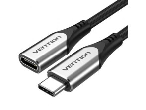 Cable Alargador USB Tipo C Vention TABHF Macho a Hembra 1m - Hasta 60W 5Gbps