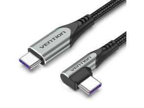 Añadir a la cesta CABLE USB-C Angulo Recto a USB-C 0.50m 100W Gris Vention CABLE USB-C Angulo Recto a USB-C 0.50m 100W Gris Vention