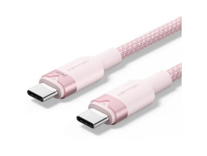 Cable USB 2.0 Tipo-C 5A Vention TRIPF/ USB Tipo-C Macho - USB Tipo-C Macho/ Hasta 240W/ 480Mbps/ 1m