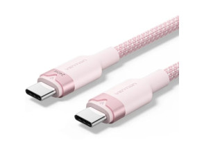 Cable USB 2.0 Tipo-C 5A Vention TRIPH/ USB Tipo-C Macho - USB Tipo-C Macho/ Hasta 240W/ 480Mbps/ 2m