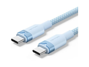 Cable USB 2.0 Tipo-C 5A Vention TRISH/ USB Tipo-C Macho - USB Tipo-C Macho/ Hasta 240W/ 480Mbps/ 2m