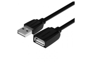 Cable Alargador USB 2.0 Vention VAS-A44-B200 USB Macho a USB Hembra 480Mbps 2m