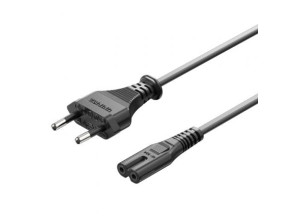 Cable Alimentación Vention Forma 8 Macho CEE7/16 - Hembra C7