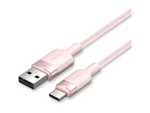 CABLE USB-C A USB-A TRENZADO 2 M ROSA VENTION
