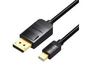 Cable Mini DisplayPort/M a DisplayPort/M 3m Negro Vention